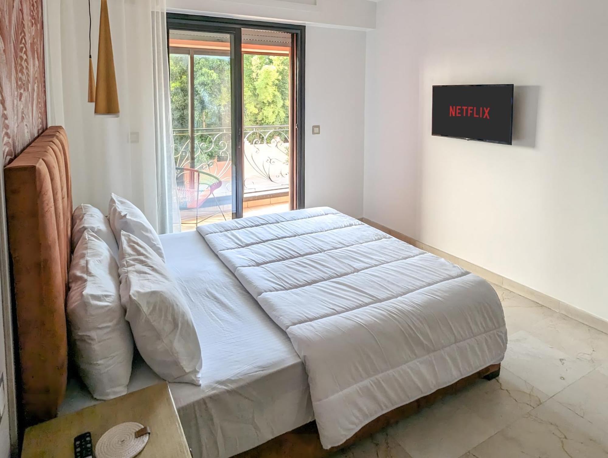 Apartement Panoramic View Majorelle Garden With Pool Marraquexe Exterior foto