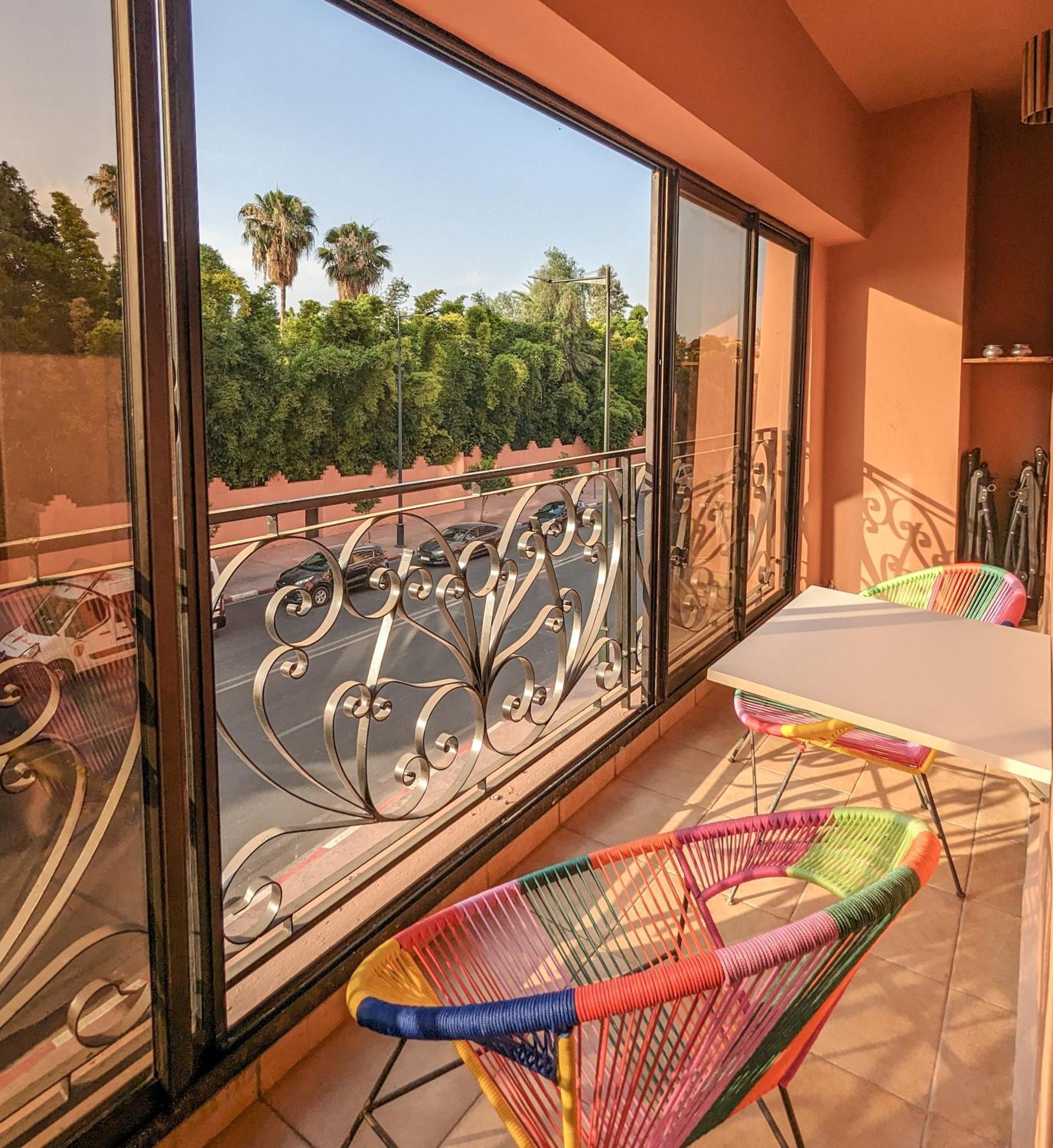 Apartement Panoramic View Majorelle Garden With Pool Marraquexe Exterior foto